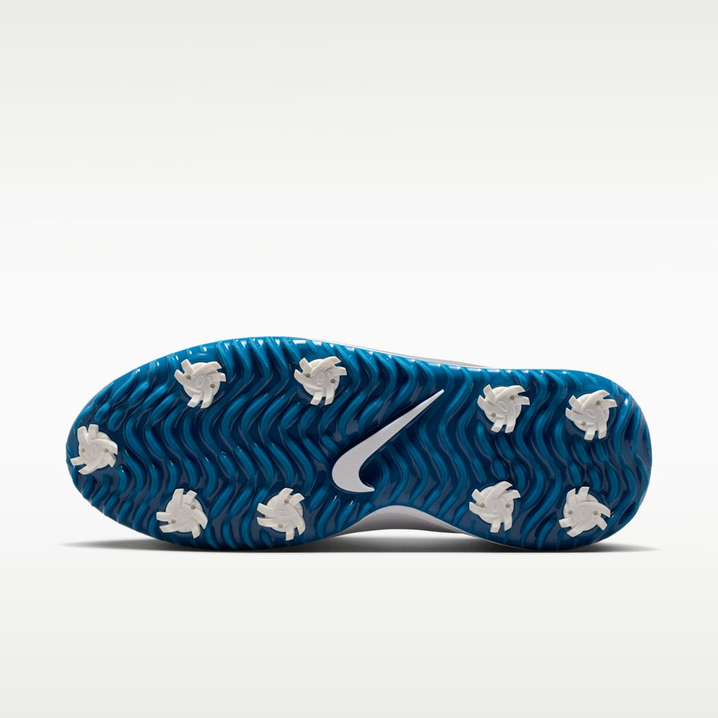 Nike Victory Pro 4 Golf Shoes - Summit White/Court Blue/Metallic Silver/Obsidian - Image 2