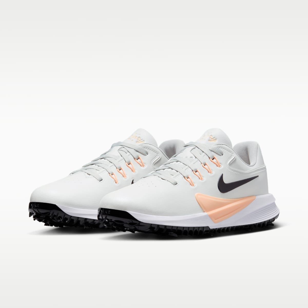 Nike Victory Pro 4 Golf Shoes - Photon Dust/Black/Tangerine Tint - Image 5