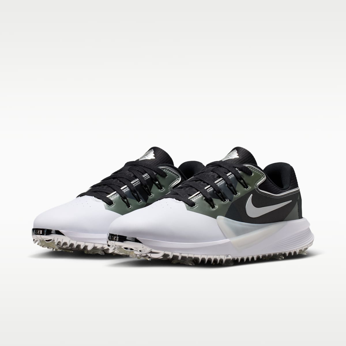 Nike Victory Pro 4 Golf Shoes - White/Metallic Silver/Fir/Black - Image 5