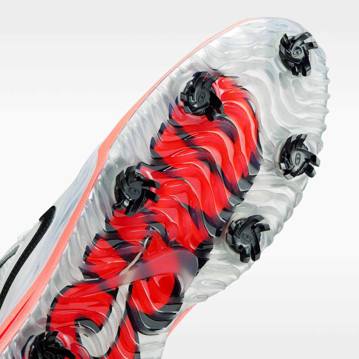 Nike Victory Pro 4 Golf Shoes - Off White/Hot Lava/Cool Grey/Black - Image 7