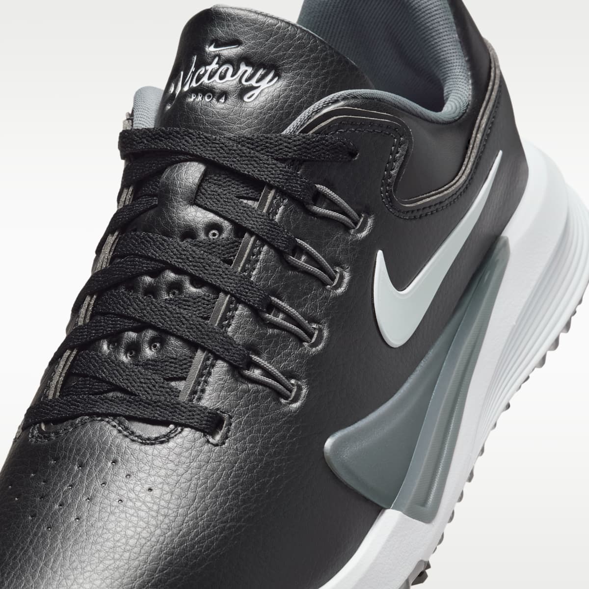 Nike Victory Pro 4 Golf Shoes (Wide) - Black/Iron Grey/White - Image 8