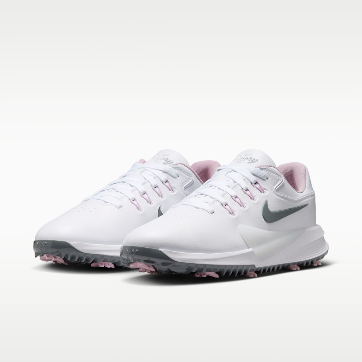 Nike Victory Pro 4 Golf Shoes - White/White/Bleached Lilac/Cool Grey - Image 5