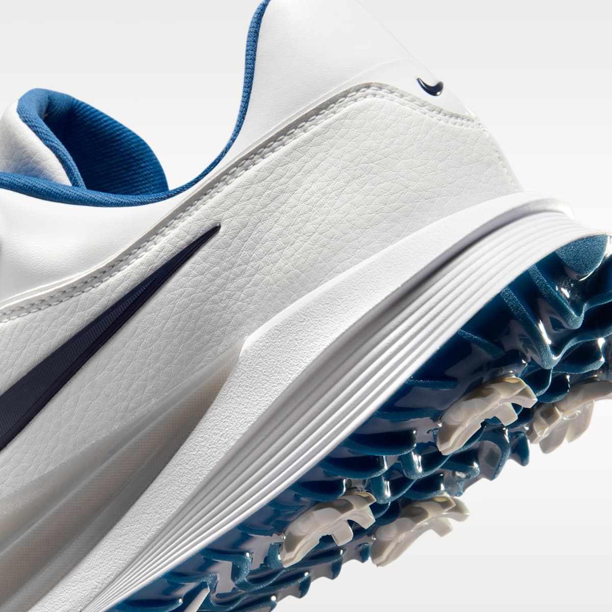 Nike Victory Pro 4 Golf Shoes - Summit White/Court Blue/Metallic Silver/Obsidian - Image 9