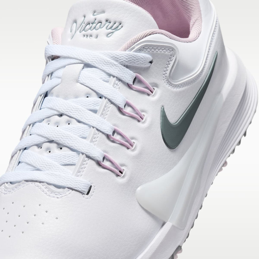 Nike Victory Pro 4 Golf Shoes - White/White/Bleached Lilac/Cool Grey - Image 8