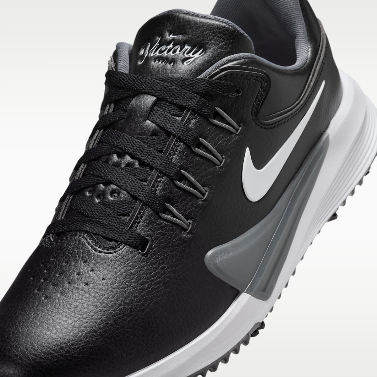 Nike Victory Pro 4 Golf Shoes - Black/Iron Grey/White - Image 8