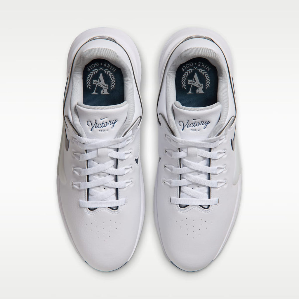 Nike Victory Pro 4 Golf Shoes - White/Midnight Navy - Image 4