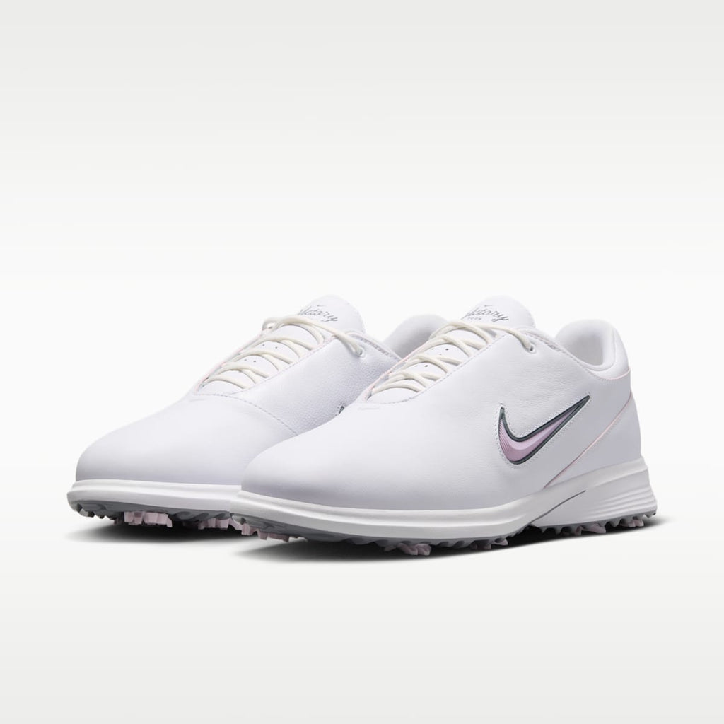 Women's Nike Victory Tour 4 Golf Shoes - White/White/Cool Grey/Bleached Lilac