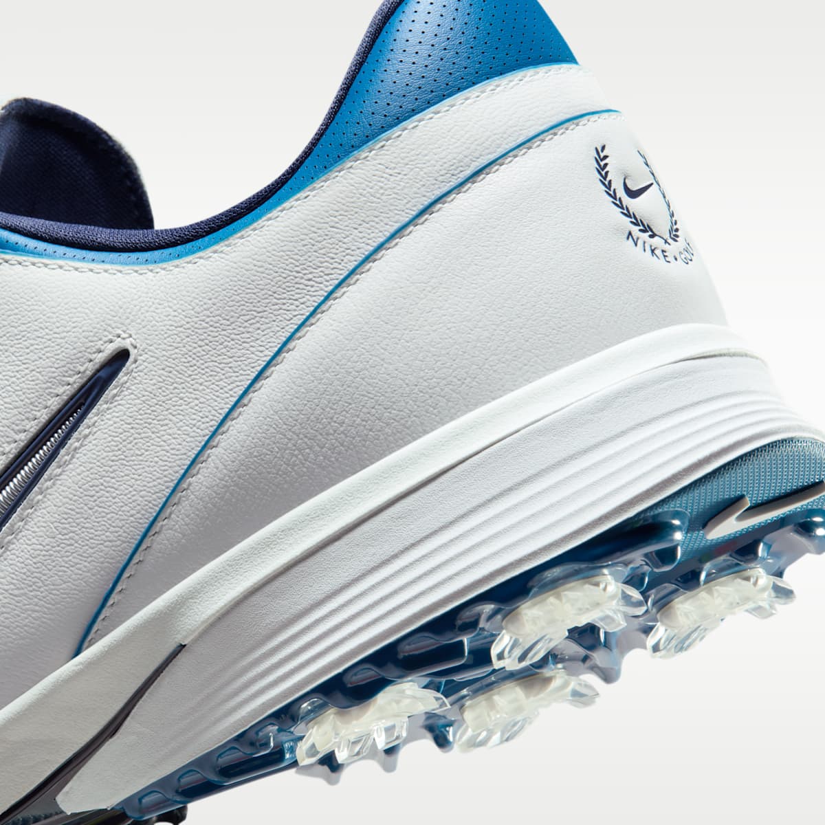 Nike Victory Tour 4 Golf Shoes - Summit White/Court Blue/Metallic Silver - Image 9