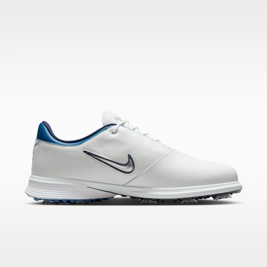 Nike Victory Tour 4 Golf Shoes - Summit White/Court Blue/Metallic Silver - Image 3