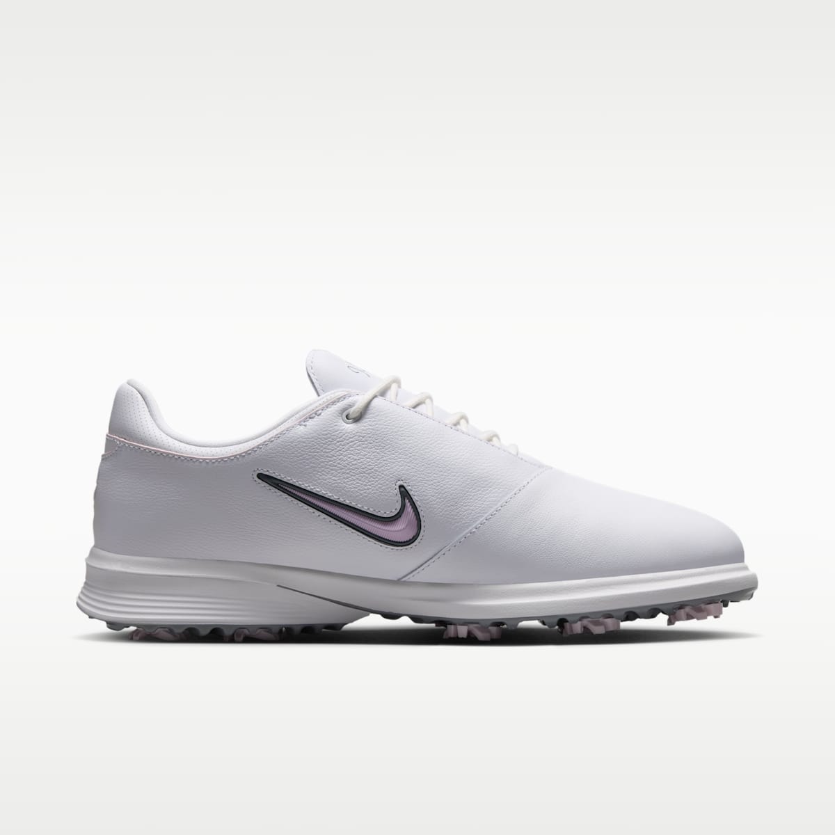 Nike Victory Tour 4 Golf Shoes - White/White/Cool Grey/Bleached Lilac - Image 3
