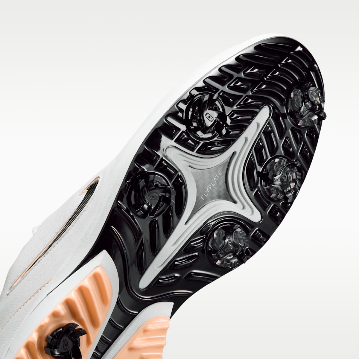 Nike Victory Tour 4 Golf Shoes - Photon Dust/Tangerine Tint/Black - Image 7