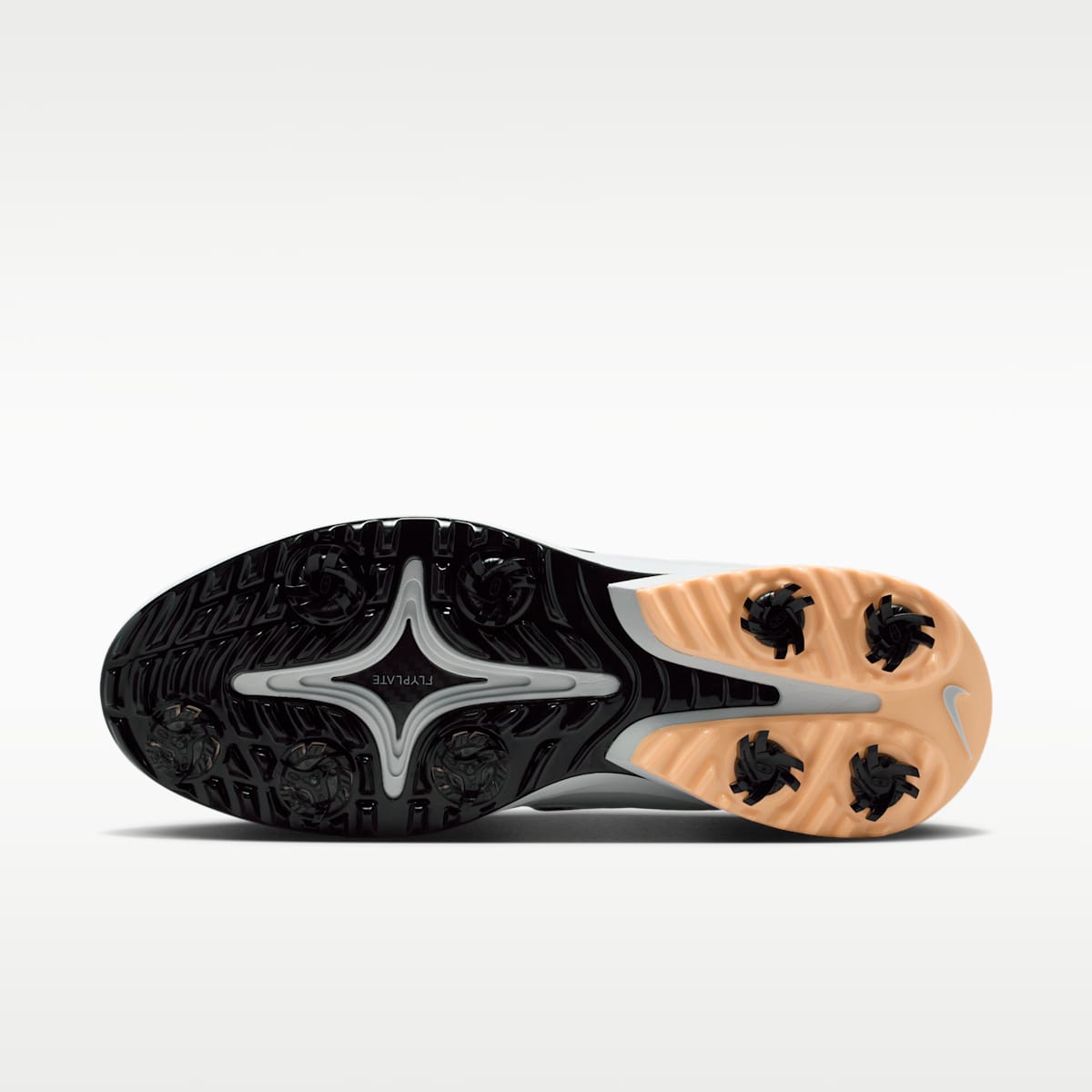 Nike Victory Tour 4 Golf Shoes - Photon Dust/Tangerine Tint/Black - Image 2