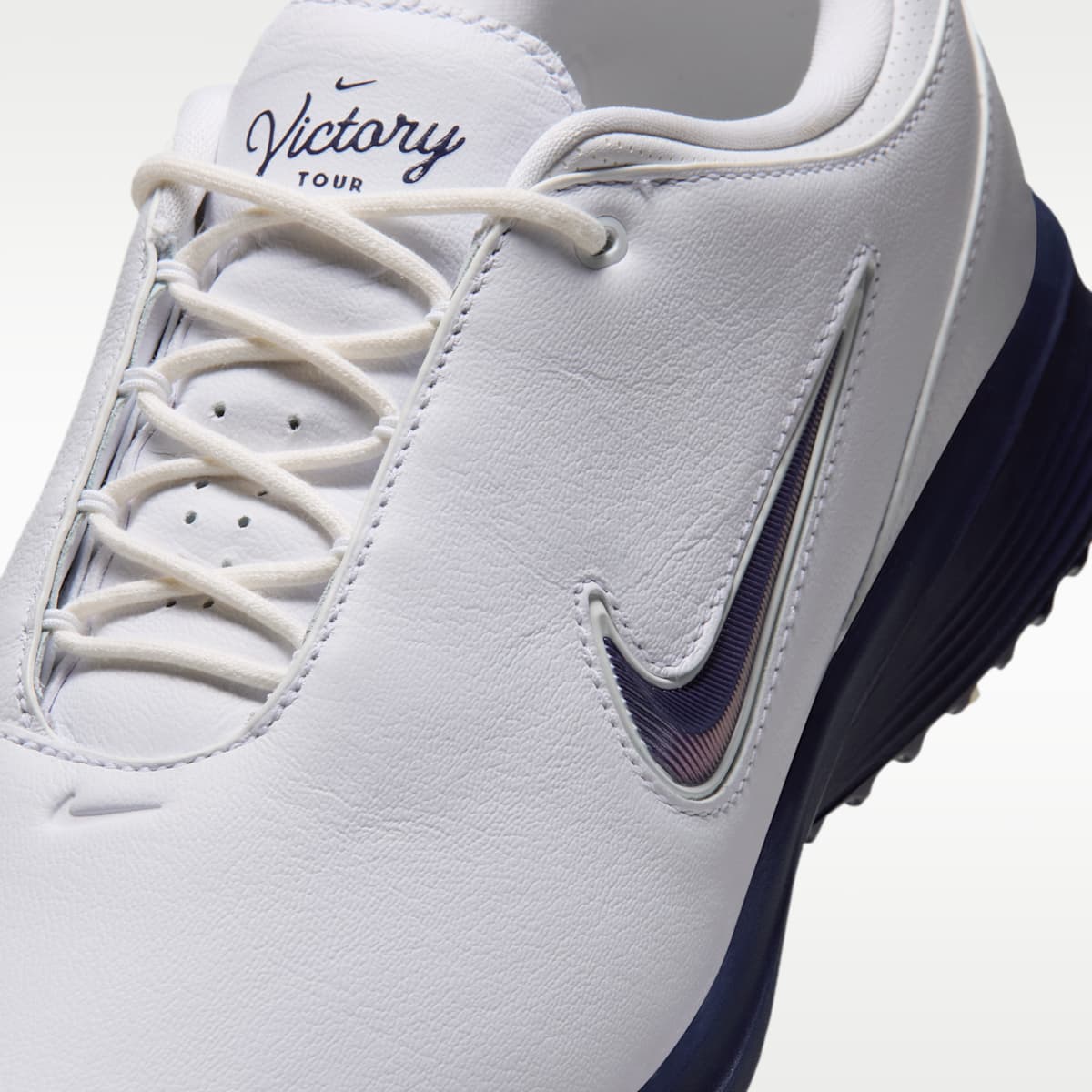 Nike Victory Tour 4 Golf Shoes - White/Midnight Navy - Image 8