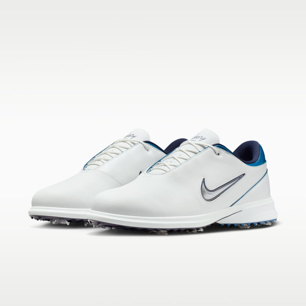 Nike Victory Tour 4 Golf Shoes - Summit White/Court Blue/Metallic Silver - Image 5