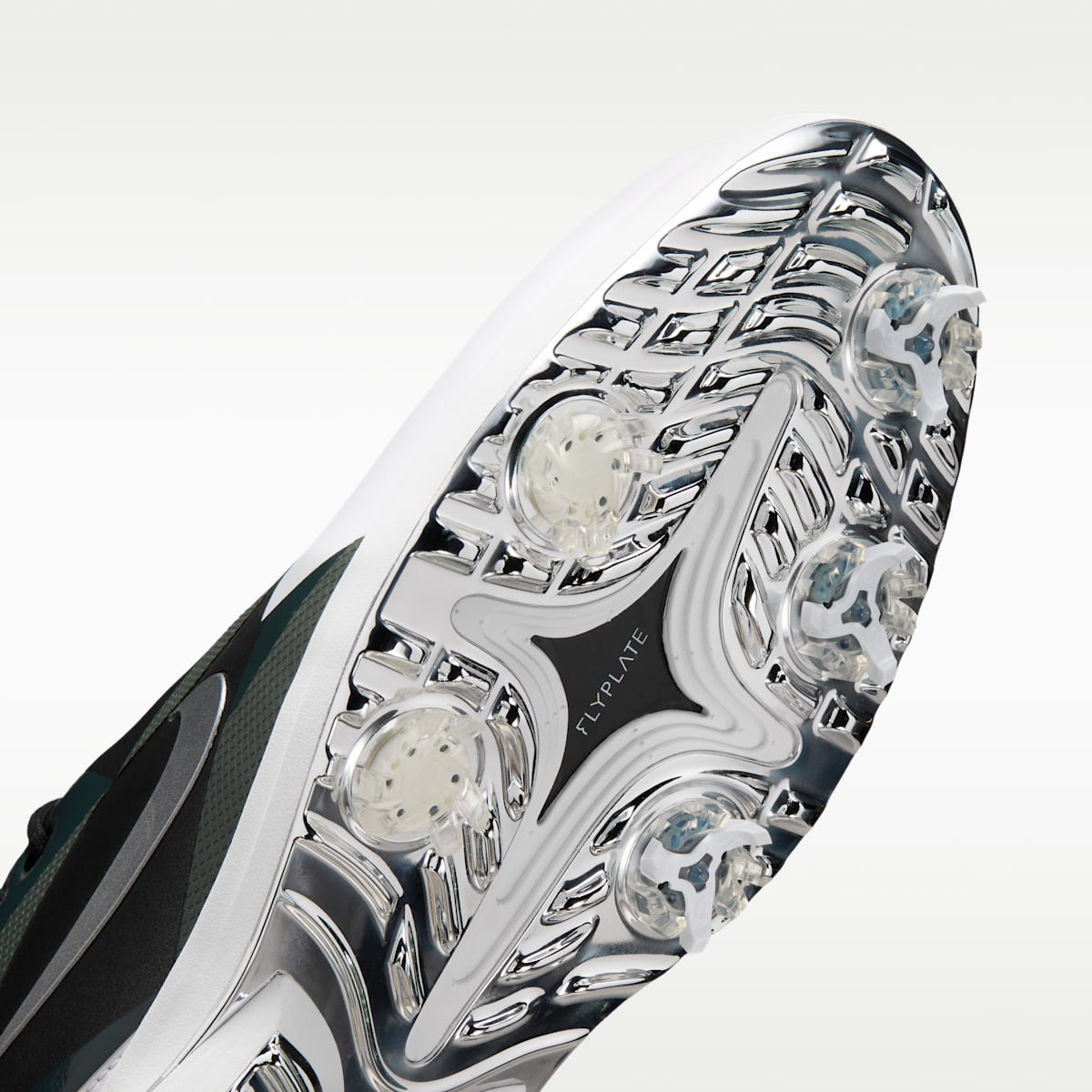 Nike Victory Tour 4 Golf Shoes - White/Metallic Silver/Sequoia/Black - Image 7