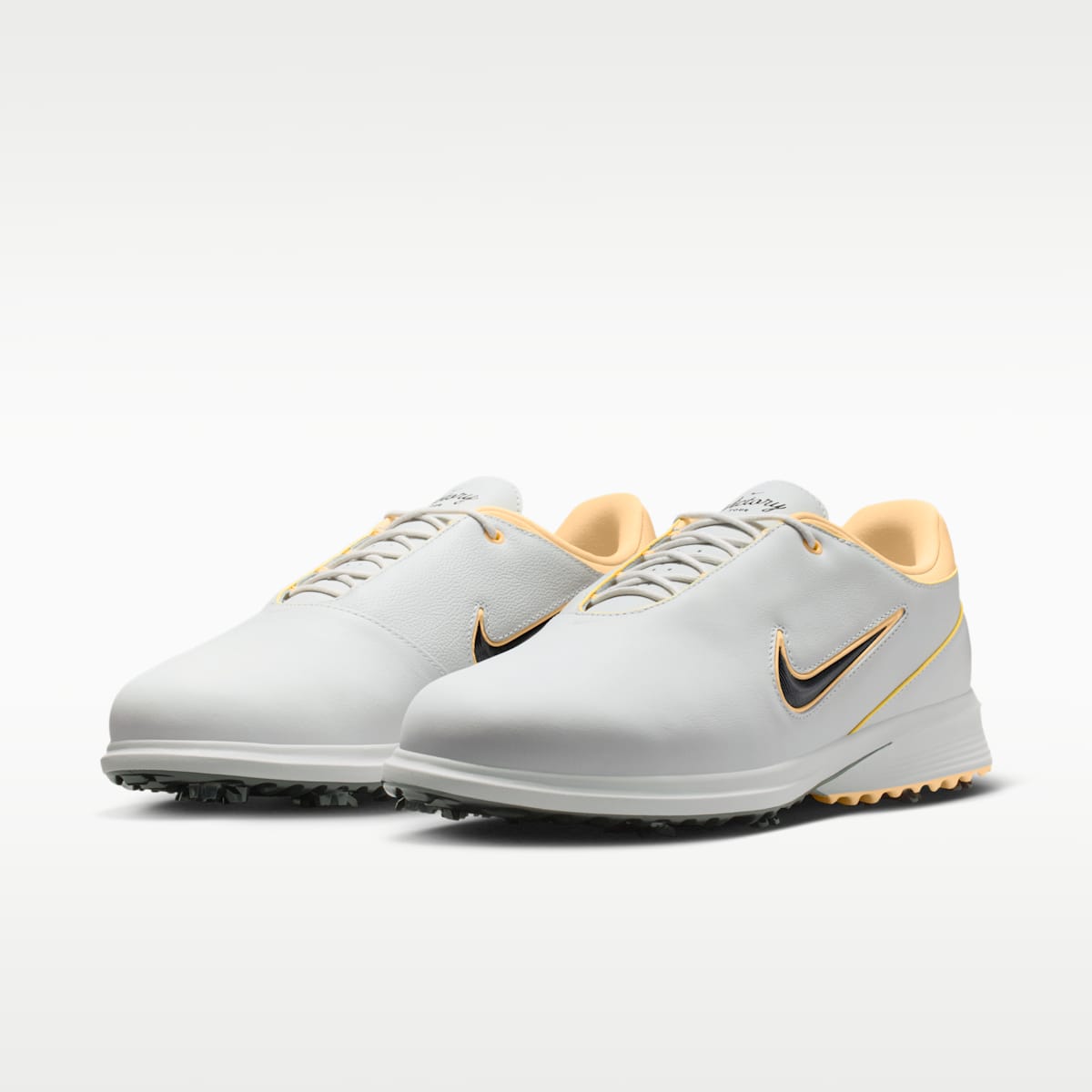 Women's Nike Victory Tour 4 Golf Shoes (Wide) - Photon Dust/Tangerine Tint/Black
