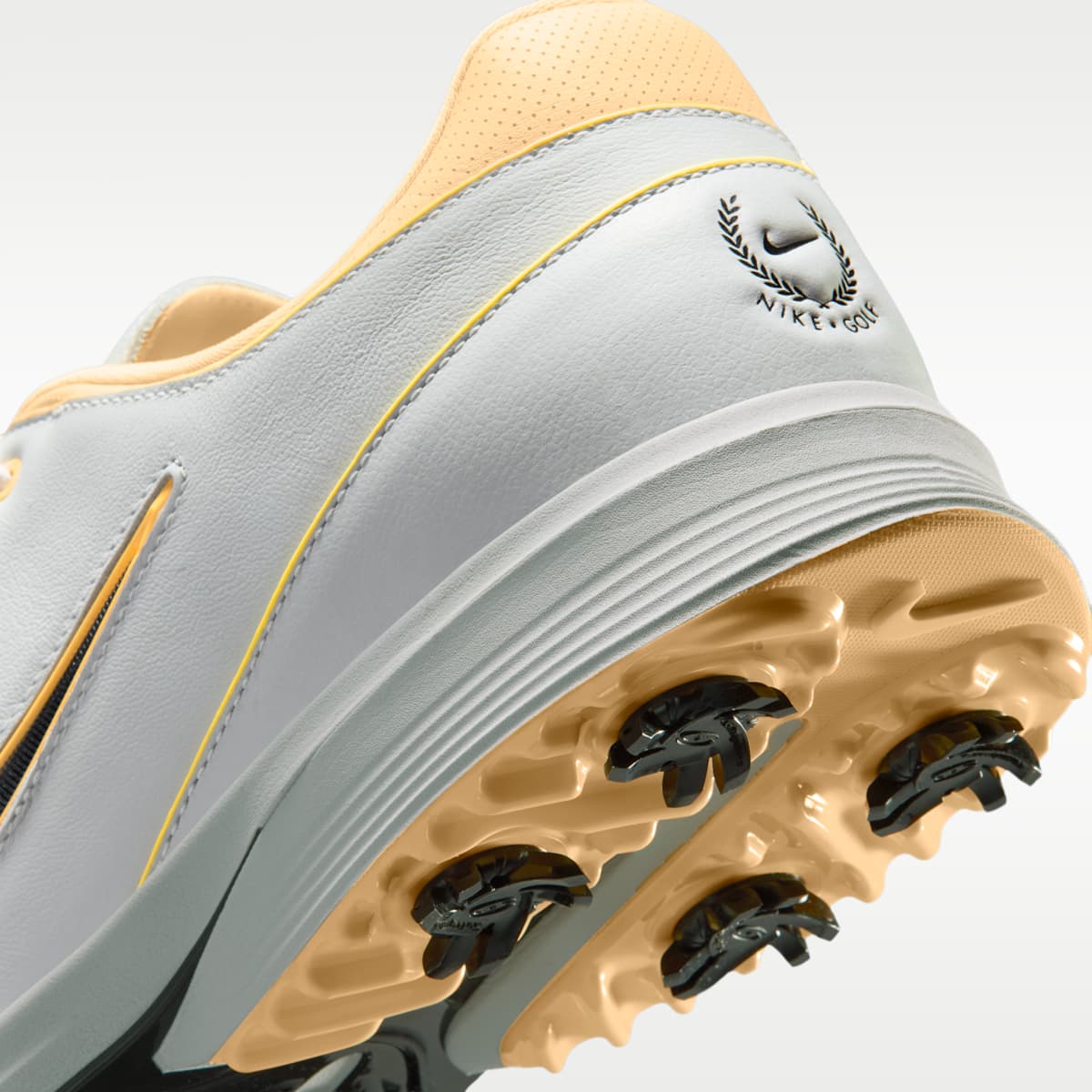 Women's Nike Victory Tour 4 Golf Shoes (Wide) - Photon Dust/Tangerine Tint/Black