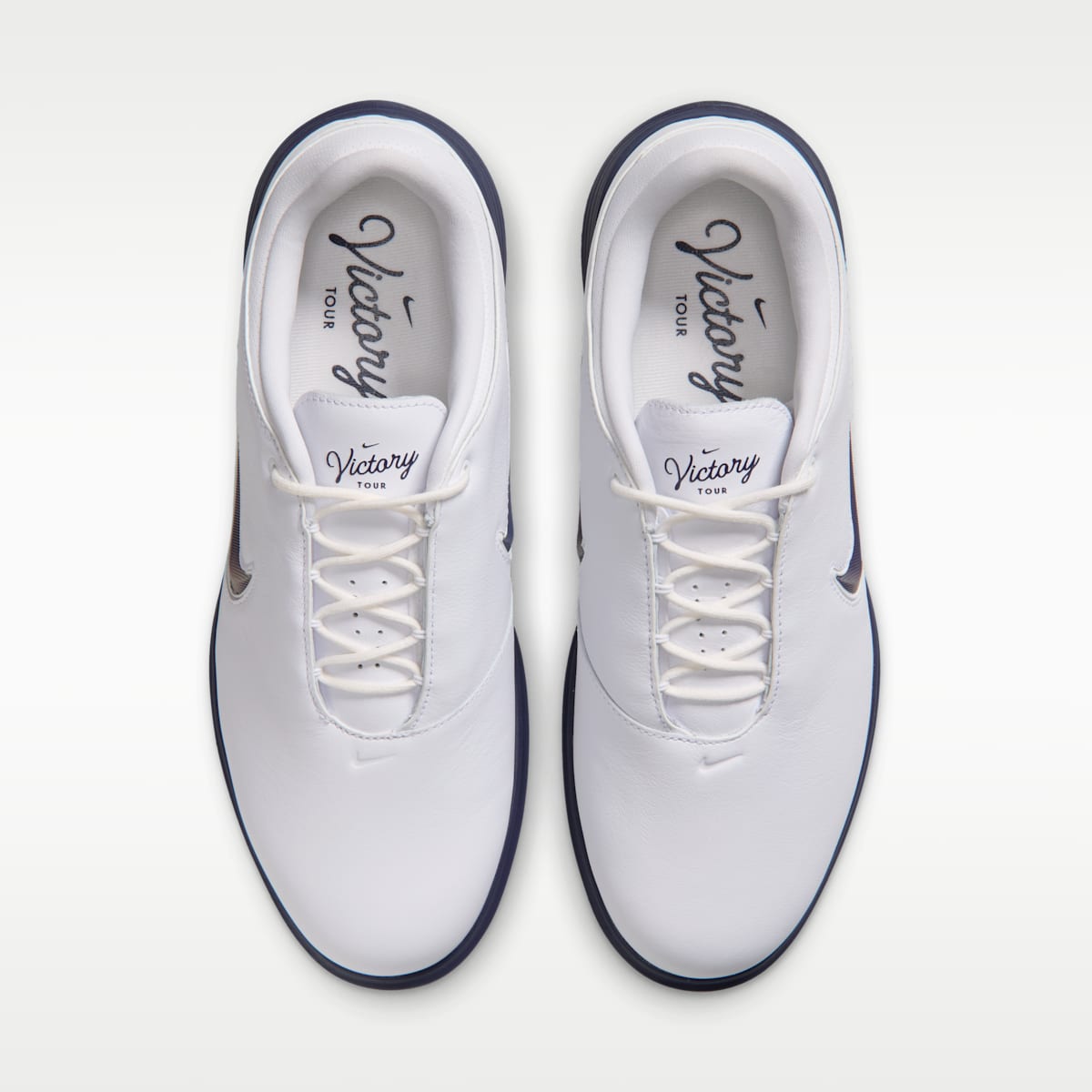 Nike Victory Tour 4 Golf Shoes - White/Midnight Navy - Image 4