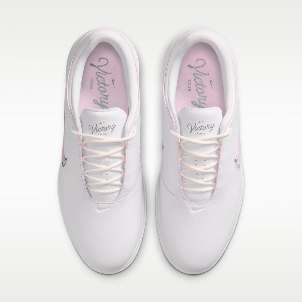 Women's Nike Victory Tour 4 Golf Shoes - White/White/Cool Grey/Bleached Lilac
