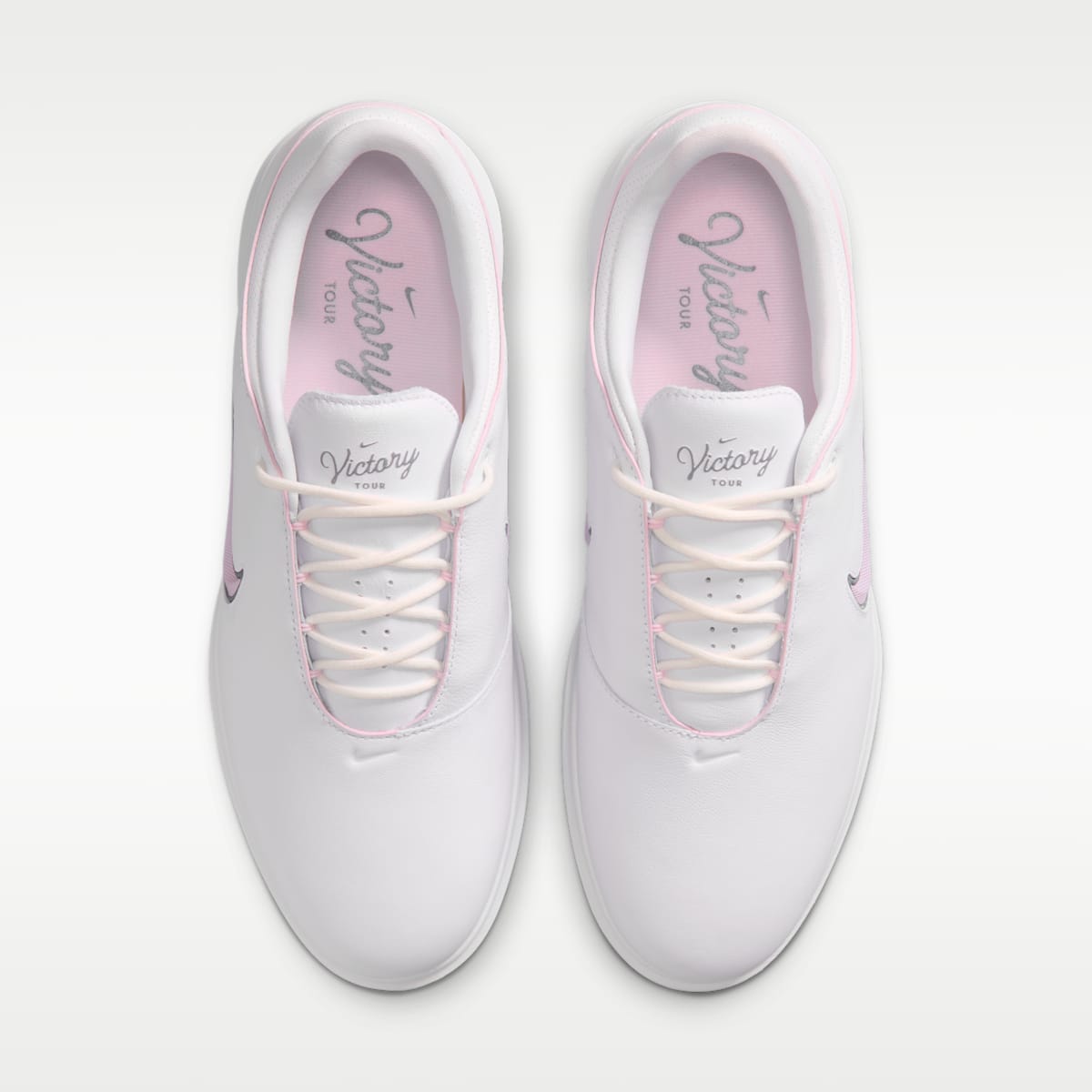 Women's Nike Victory Tour 4 Golf Shoes - White/White/Cool Grey/Bleached Lilac