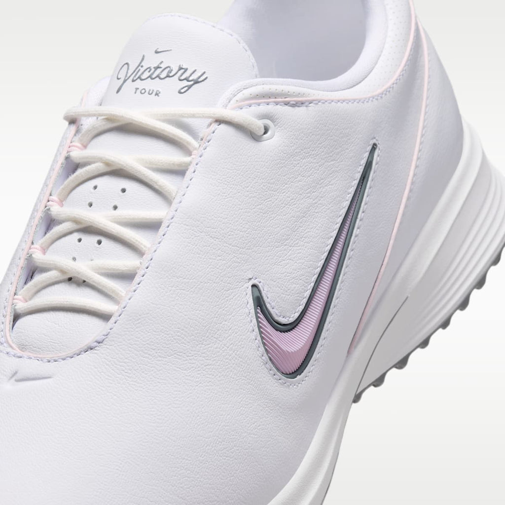 Women's Nike Victory Tour 4 Golf Shoes - White/White/Cool Grey/Bleached Lilac