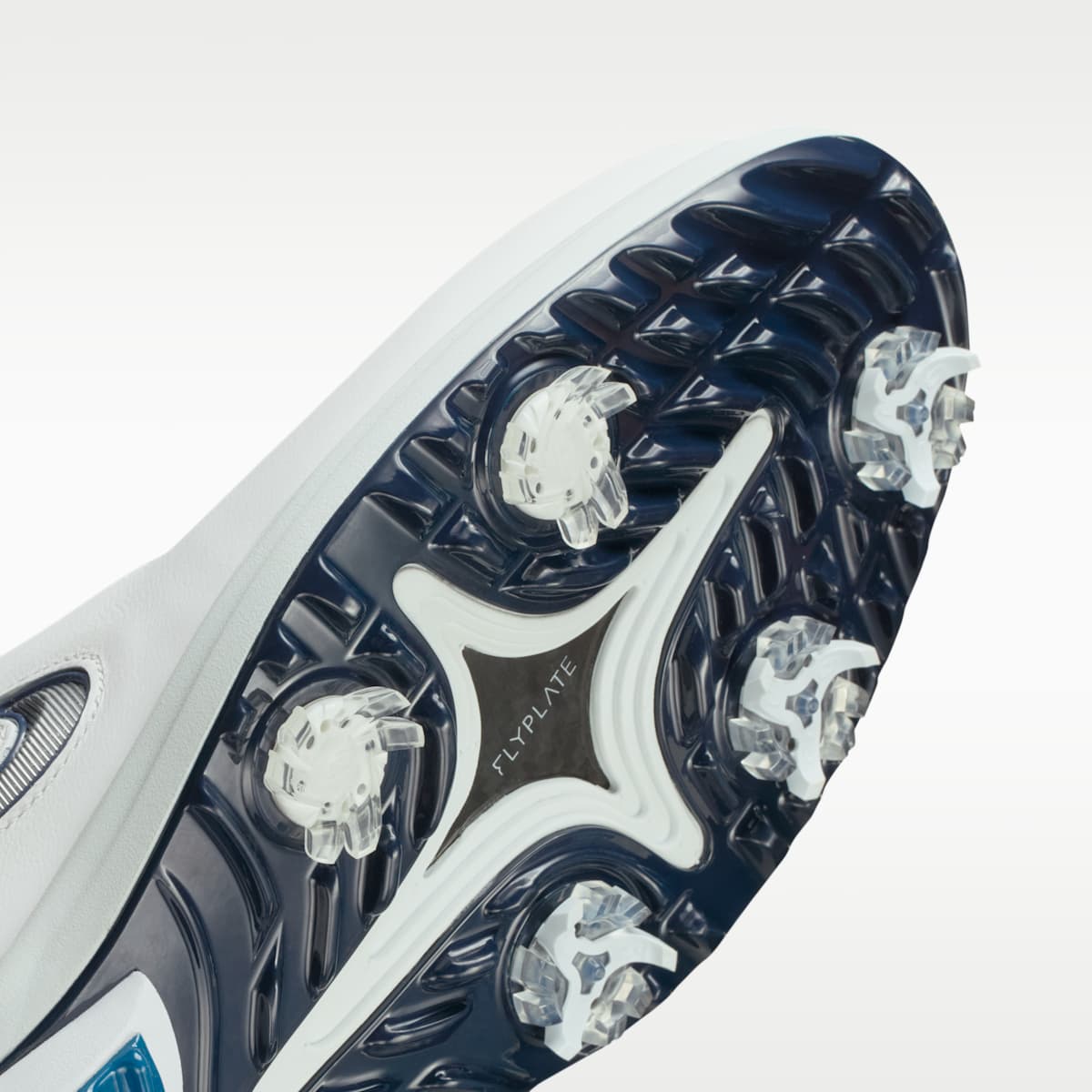 Nike Victory Tour 4 Golf Shoes - Summit White/Court Blue/Metallic Silver - Image 7