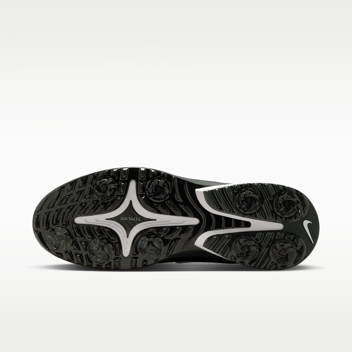 Nike Victory Tour 4 Golf Shoes - Black/Dark Smoke Grey/White - Image 2