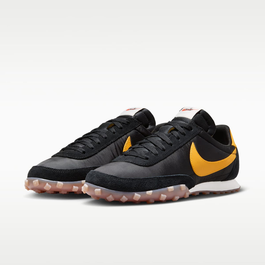 Nike Waffle Racer Men's Shoes - Black/Sail/Gum Medium Brown/University Gold - Image 5