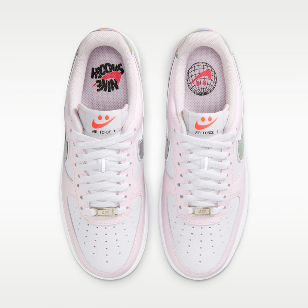 Nike Air Force 1 '07 Women's Shoes - White/Pearl Pink/Flash Crimson/Metallic Silver - Image 4