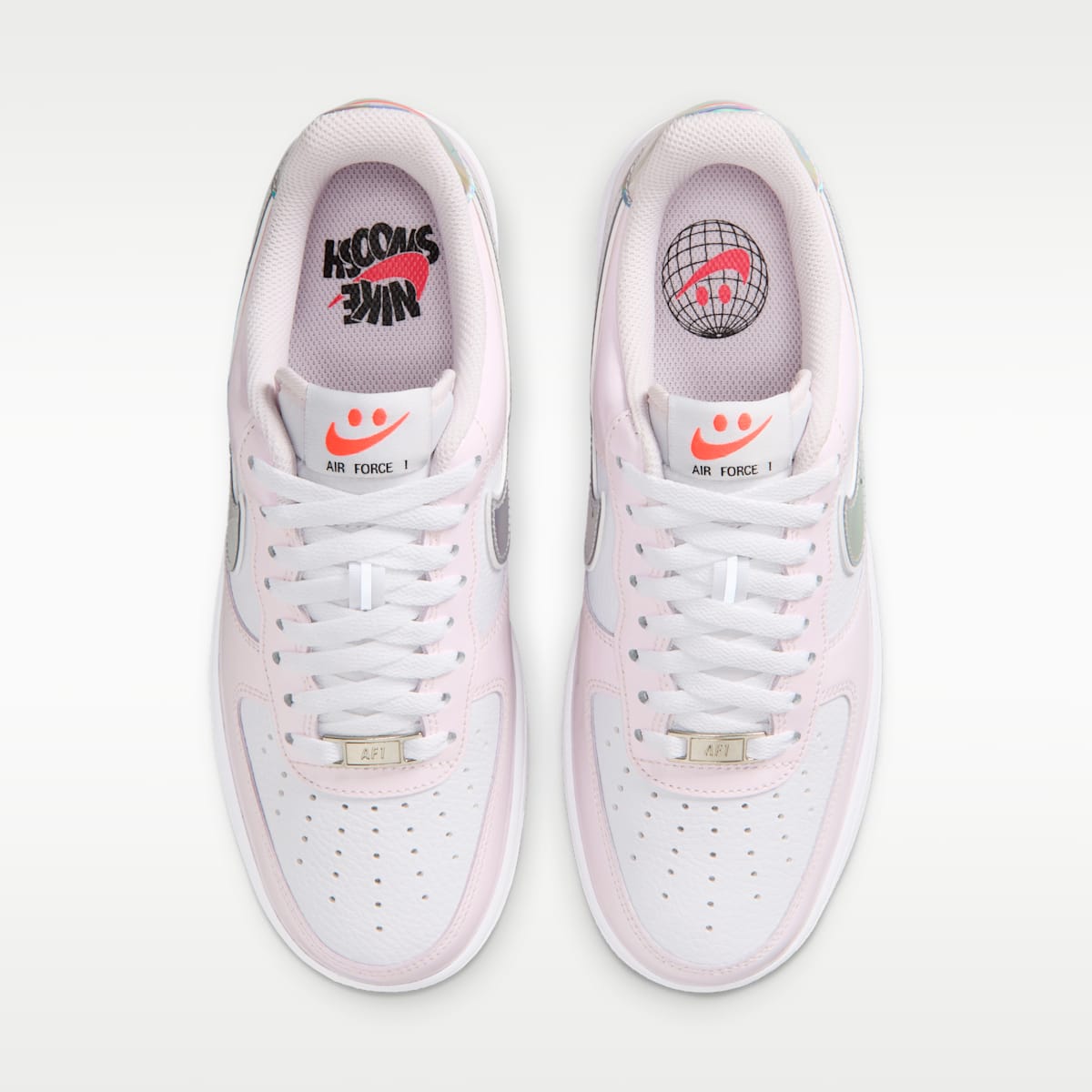 Nike Air Force 1 '07 Women's Shoes - White/Pearl Pink/Flash Crimson/Metallic Silver - Image 4
