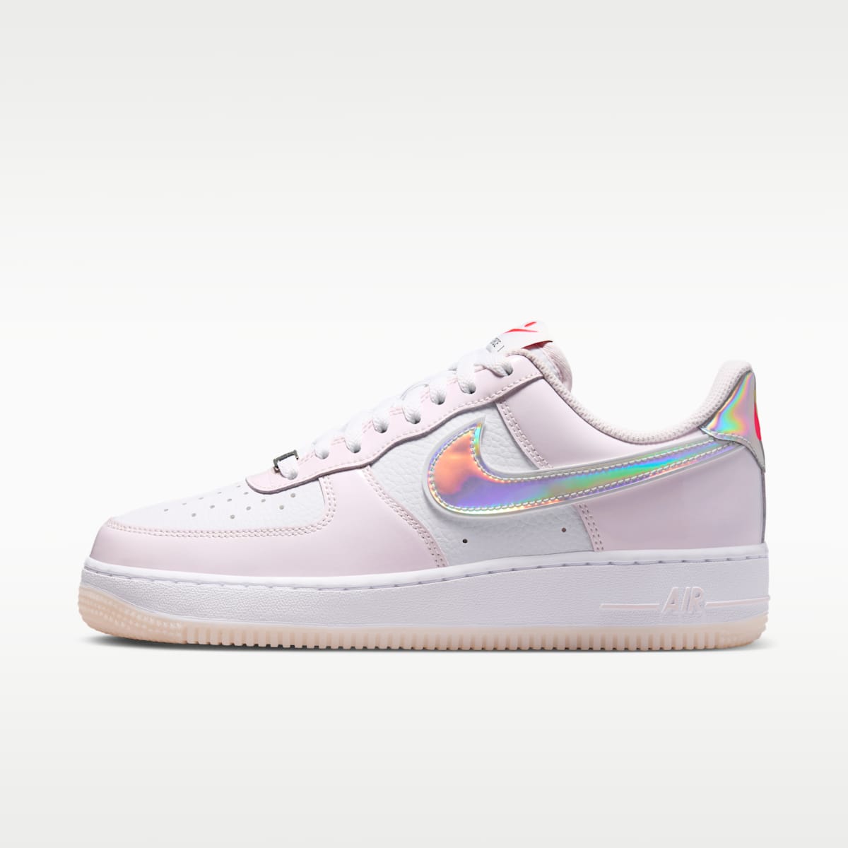 Nike Air Force 1 '07 Women's Shoes - White/Pearl Pink/Flash Crimson/Metallic Silver - Image 1