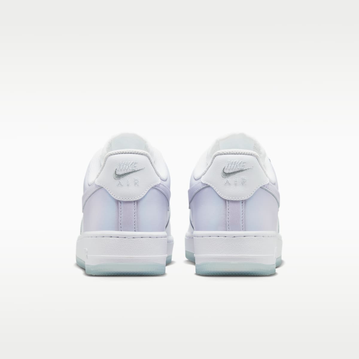 Nike Air Force 1 '07 Women's Shoes - White/Blue Tint/Metallic Silver/Pure Violet