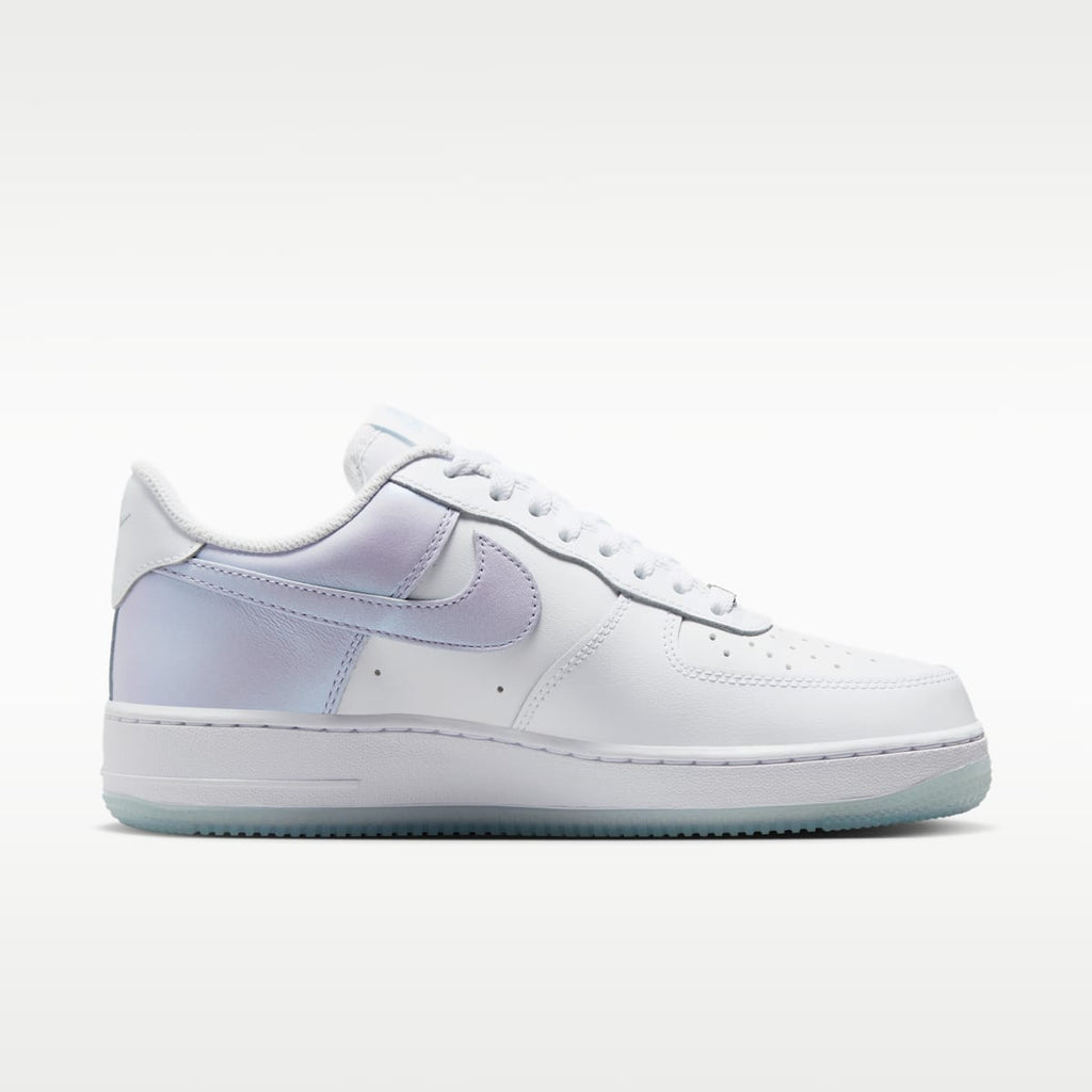 Nike Air Force 1 '07 Women's Shoes - White/Blue Tint/Metallic Silver/Pure Violet - Image 3