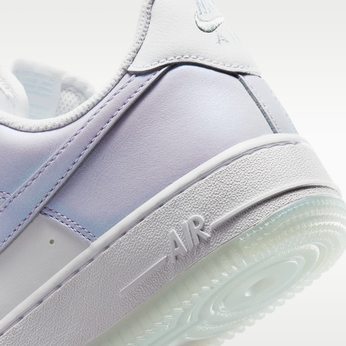 Nike Air Force 1 '07 Women's Shoes - White/Blue Tint/Metallic Silver/Pure Violet