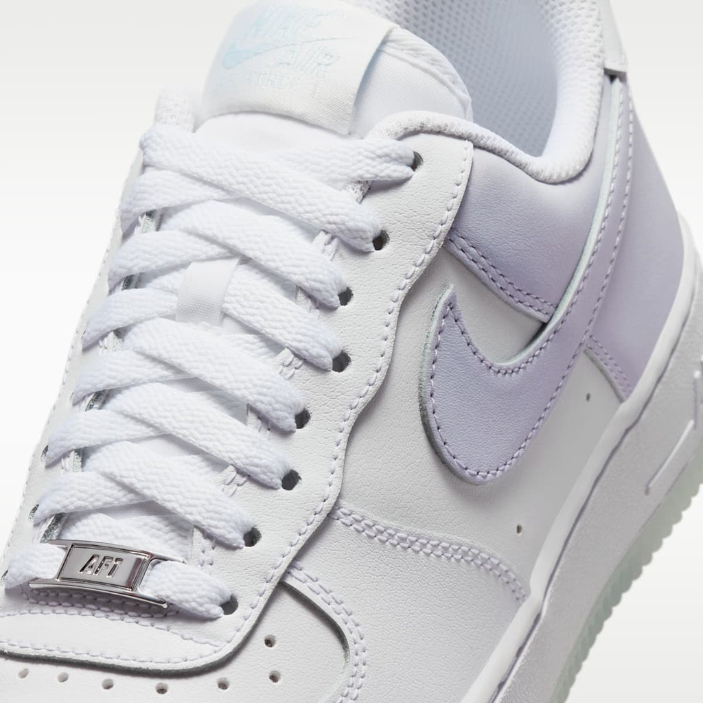 Nike Air Force 1 '07 Women's Shoes - White/Blue Tint/Metallic Silver/Pure Violet