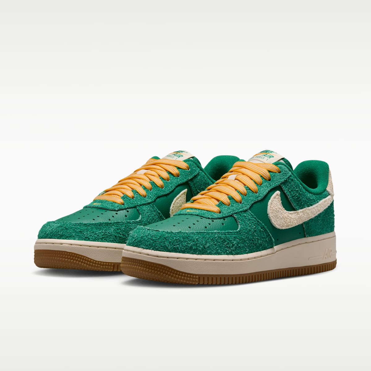 Nike Air Force 1 '07 "Game Day"  Women's Shoes - Malachite/University Gold/Gum Medium Brown/Coconut Milk - Image 5