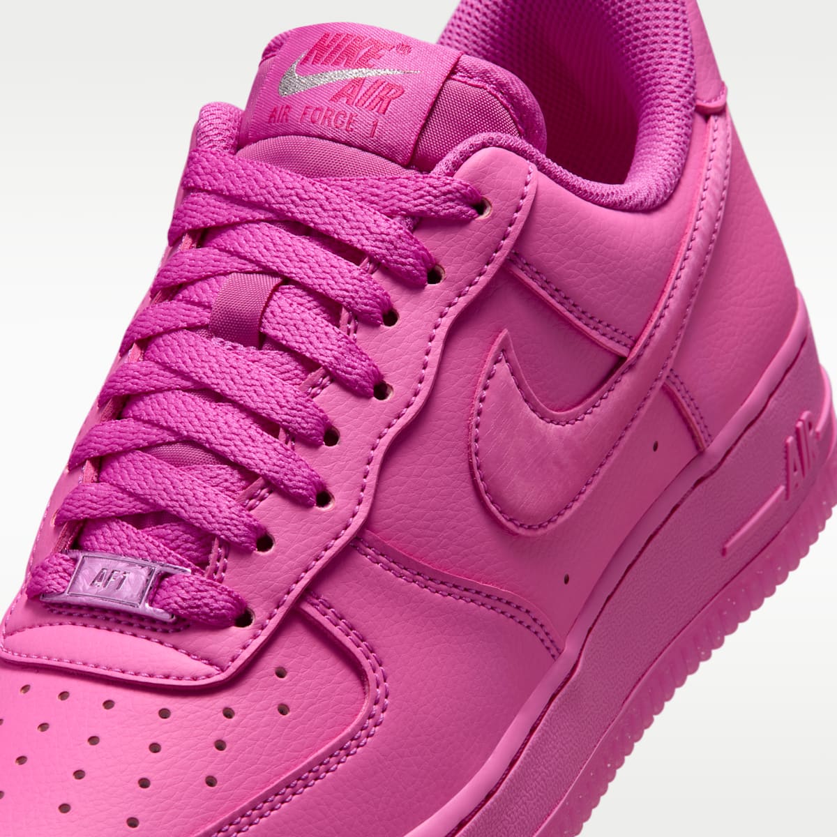 Nike Air Force 1 '07 Women's Shoes - Fire Pink/Fireberry/Metallic Silver/Fire Pink - Image 7