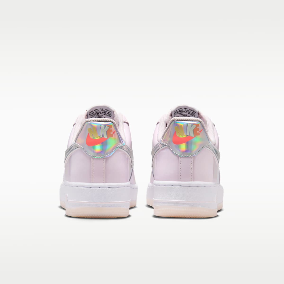 Nike Air Force 1 '07 Women's Shoes - White/Pearl Pink/Flash Crimson/Metallic Silver - Image 6