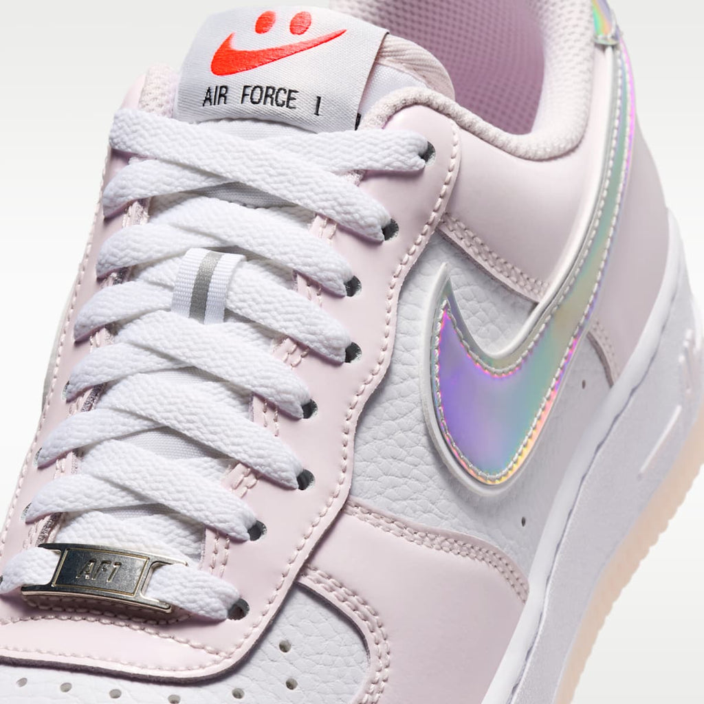 Nike Air Force 1 '07 Women's Shoes - White/Pearl Pink/Flash Crimson/Metallic Silver - Image 7