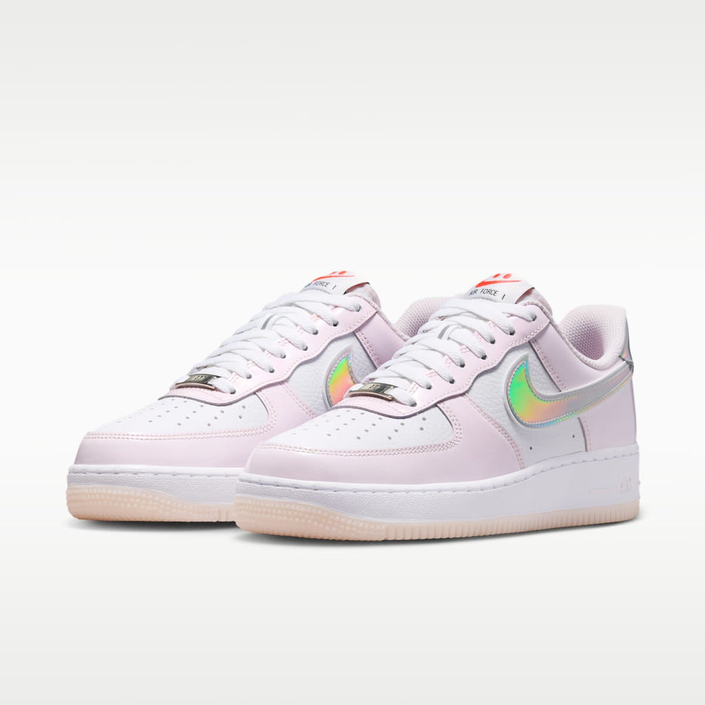 Nike Air Force 1 '07 Women's Shoes - White/Pearl Pink/Flash Crimson/Metallic Silver - Image 5