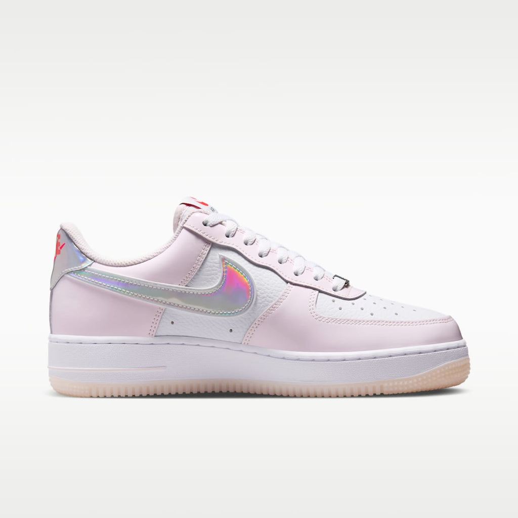 Nike Air Force 1 '07 Women's Shoes - White/Pearl Pink/Flash Crimson/Metallic Silver - Image 3