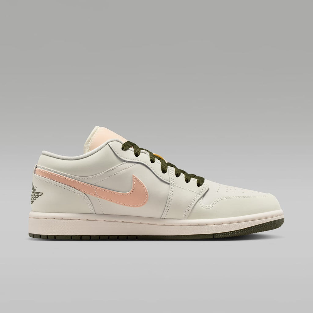 Air Jordan 1 Low Women's Shoes - Sail/Crimson Tint/Cargo Khaki