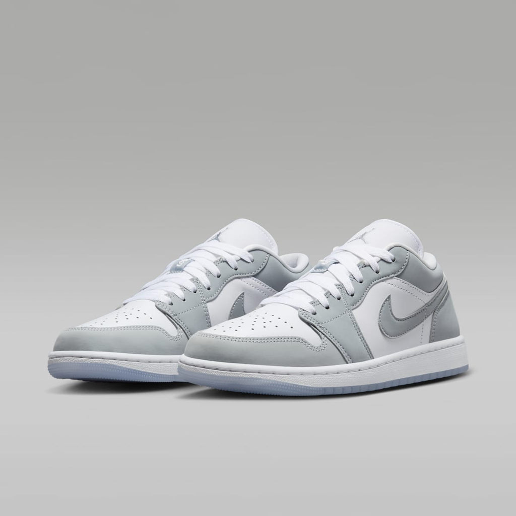 Air Jordan 1 Low Women's Shoes - White/Aluminum/Wolf Grey - Image 5