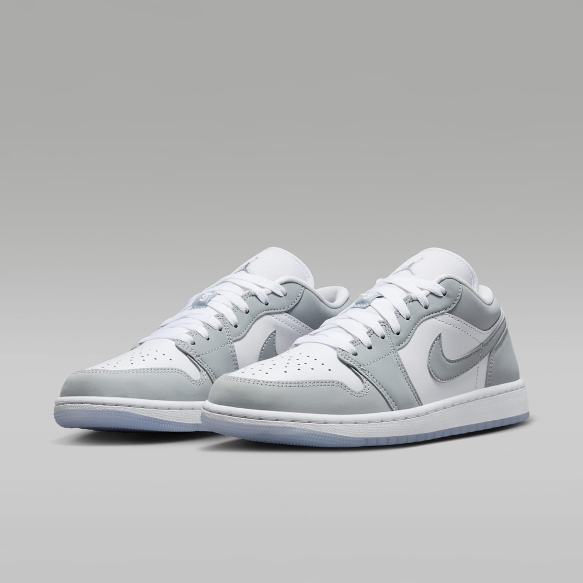 Air Jordan 1 Low Women's Shoes - White/Aluminum/Wolf Grey - Image 5