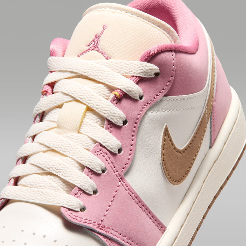 Air Jordan 1 Low Women's Shoes - Desert Berry/Light British Tan/Chalk/Sail - Image 7