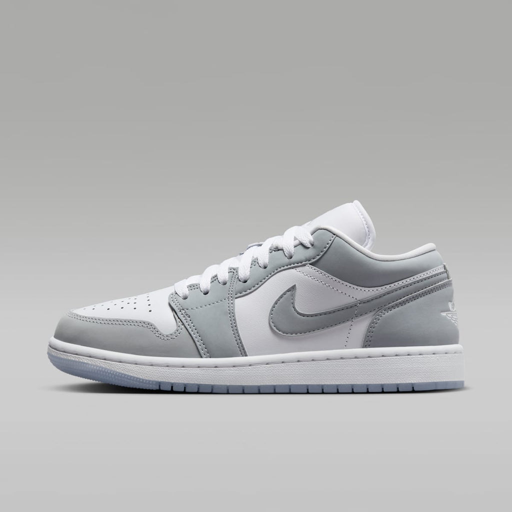Air Jordan 1 Low Women's Shoes - White/Aluminum/Wolf Grey - Image 1