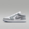 Air Jordan 1 Low Women's Shoes - White/Aluminum/Wolf Grey - Image 1