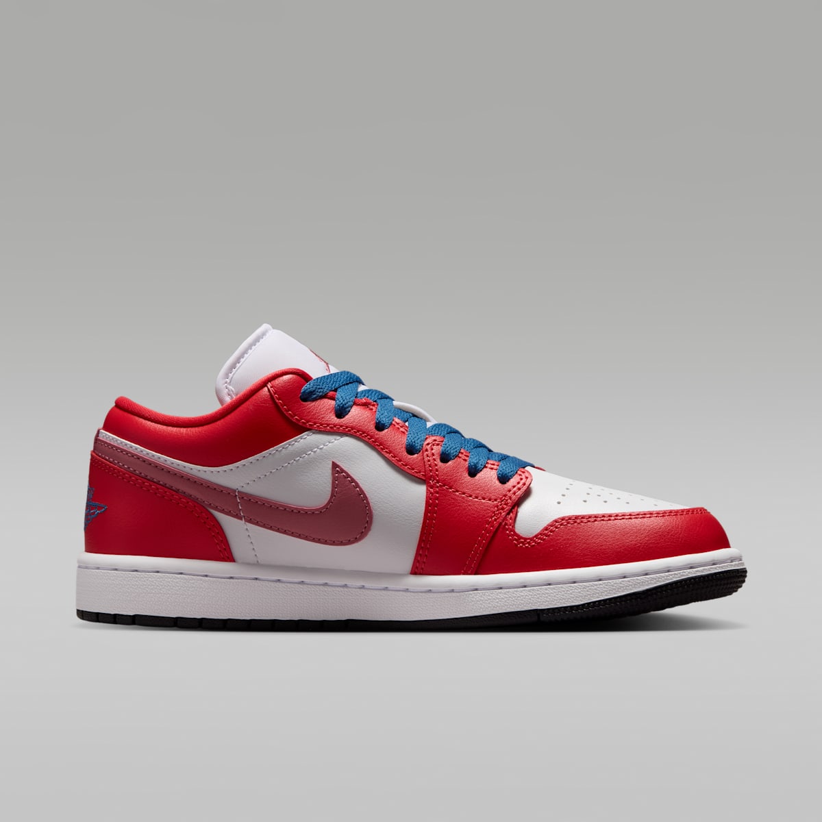Air Jordan 1 Low Women's Shoes - Track Red/White/Desert Berry/True Blue - Image 3