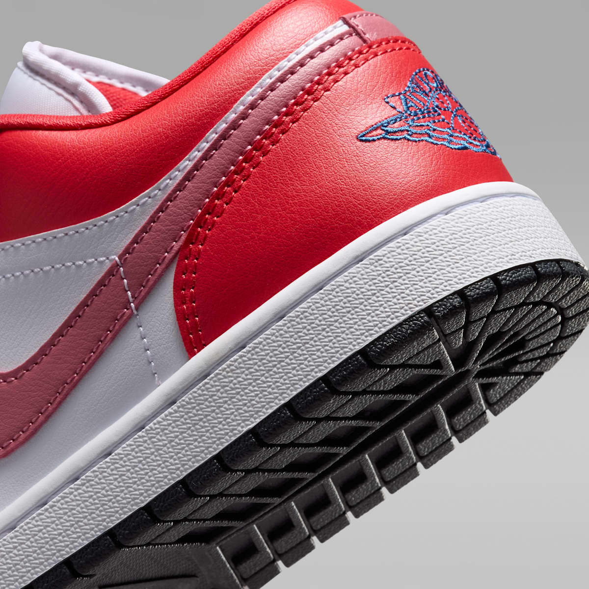 Air Jordan 1 Low Women's Shoes - Track Red/White/Desert Berry/True Blue - Image 8
