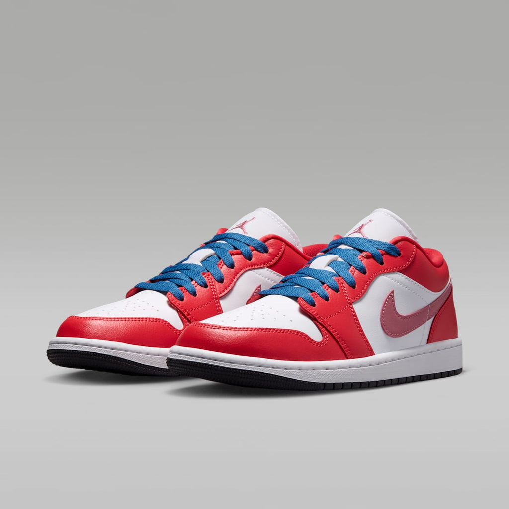 Air Jordan 1 Low Women's Shoes - Track Red/White/Desert Berry/True Blue - Image 5
